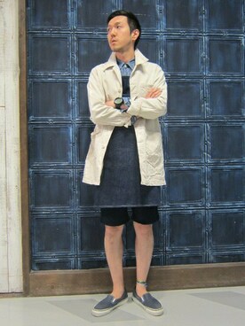 「Denime（ドゥニーム）のアイテム（財布/小物）」を使った、sawadaさん（メンズ・175cm）の夏コーディネート