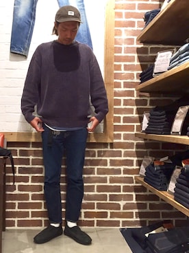 「Denime（ドゥニーム）のアイテム」を使った、sawadaさん（メンズ・175cm）の秋コーディネート