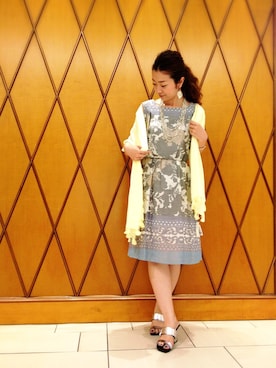 「涼しげ」｜「アイテム（ワンピース/ドレス）」を使った、ayakoさん（レディース・161cm）の夏コーディネート