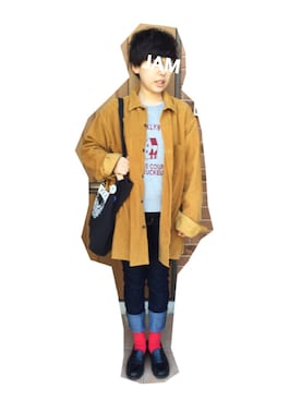 「POU DOU DOU（プードゥドゥ）のアイテム（スウェット）」を使った、り の ぢ ゃ むさん（レディース・153cm）の冬コーディネート