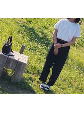 「厚底」｜たろこさん（レディース・151cm）の夏コーディネート