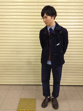 「orSlow（オアスロウ）のアイテム（フォーマルスーツ/小物）」を使った、kojiroさん（メンズ・167cm）の春コーディネート