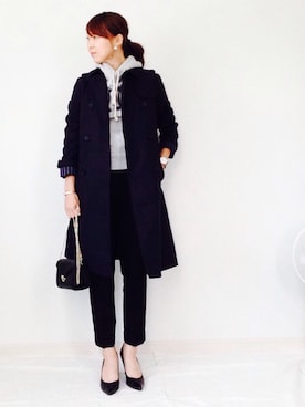 「FREAK'S STORE（フリークスストア）のDaniel Wellington/ダニエルウェリントン Classic Bristol 0511/0611 36mm（アナログ腕時計）」を使った、IKUmamaさん（レディース・160cm）の秋コーディネート