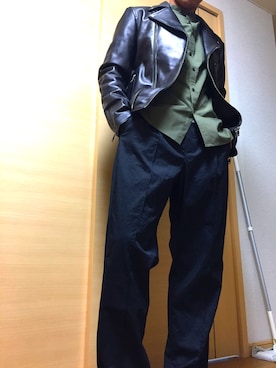 まさひろさん（メンズ・185cm）の秋コーディネート