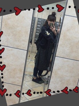 「Kastane（カスタネ）のアイテム（スタジャン）」を使った、tomoさん（レディース・163cm）の春コーディネート