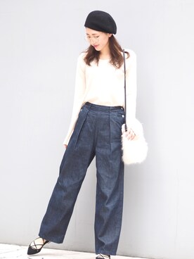 「アイテム（バレエシューズ）」を使った、Danny&Anne STAFFさん（レディース・166cm・20代）の秋コーディネート