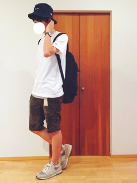 「SEVENDAYS=SUNDAY（セブンデイズサンデイ）のアイテム（シューズ）」を使った、だいさん（メンズ・171cm）の夏コーディネート
