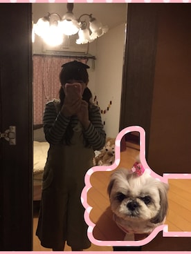 「paravion（パラビオン）のアイテム（つなぎ/オールインワン）」を使った、ゆき♡さん（レディース・163cm）の秋コーディネート