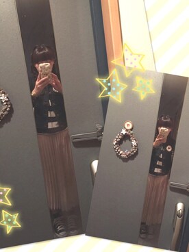 「アイテム（ブローチ/コサージュ、ホワイト系）」を使った、ゆき♡さん（レディース・163cm）の春コーディネート