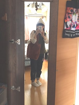 「ディズニー」｜「アイテム（PC・スマホグッズ/家電）」を使った、ゆき♡さん（レディース・163cm）の秋コーディネート