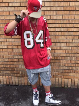 「アイテム（ジャージ）」を使った、KuzILaaaさん（メンズ・175cm・10代）の夏コーディネート