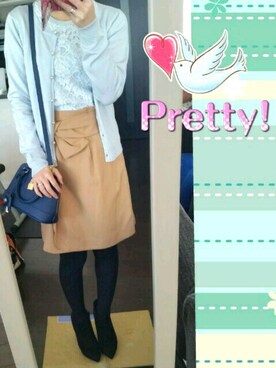 「PRIME PATTERN（プライムパターン）のアイテム（トップス）」を使った、Tomomi Tanakaさん（レディース・155cm）の冬コーディネート