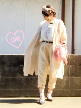 「起きるの辛い部ぅ」｜ひめもんさん（レディース・153cm）の春コーディネート