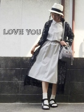 「Luz Llena (NEY)（ラズレナニー）のアイテム（アクセサリー）」を使った、ひめもんさん（レディース・154cm）の春コーディネート