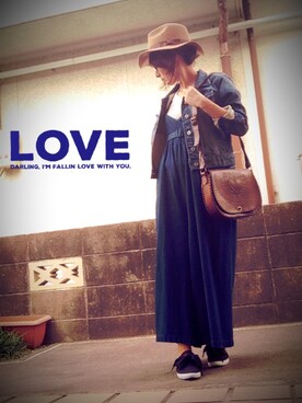 「服バカ」｜「アイテム（オールインワン・サロペット）」を使った、ひめもんさん（レディース・153cm）の秋コーディネート
