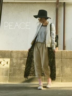 「服バカ」｜「アイテム（ブルゾン）」を使った、ひめもんさん（レディース・153cm）の冬コーディネート