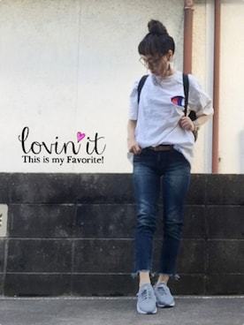 「Luz Llena (NEY)（ラズレナニー）のアイテム（アクセサリー）」を使った、ひめもんさん（レディース・154cm）の春コーディネート