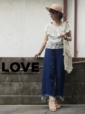 「7月WEAR夏のサンダル祭り」｜ひめもんさん（レディース・154cm）の夏コーディネート