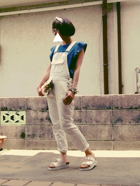 「present（プレゼント）のアイテム（ブレスレット）」を使った、ひめもんさん（レディース・153cm）の夏コーディネート