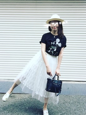 「KATIE JUDITHのアイテム」を使った、Fangさん（レディース・164cm）の夏コーディネート