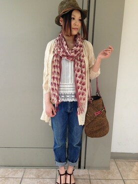 キムラアスミさん（レディース・156cm）の春コーディネート