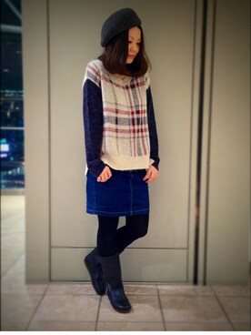 キムラアスミさん（レディース・156cm）の冬コーディネート