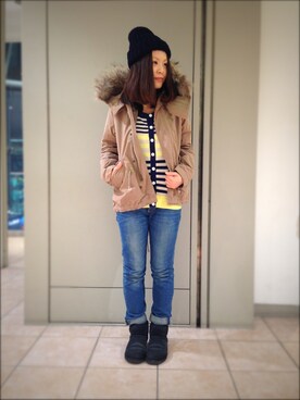 キムラアスミさん（レディース・156cm）の冬コーディネート