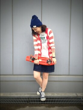 キムラアスミさん(レディース・156cm)の春コーディネート