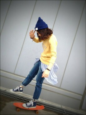 キムラアスミさん（レディース・156cm）の春コーディネート