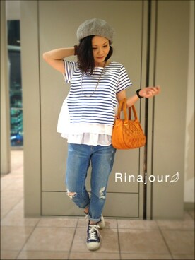 キムラアスミさん（レディース・156cm）の春コーディネート