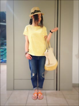 キムラアスミさん（レディース・156cm）の春コーディネート