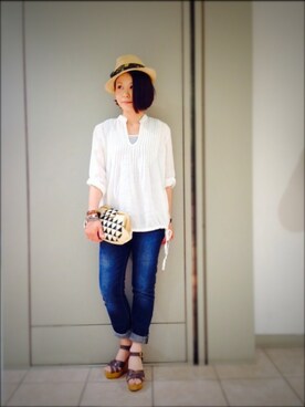 キムラアスミさん（レディース・156cm）の夏コーディネート