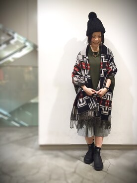 「AGAM（アガム）のアイテム」を使った、キムラアスミさん（レディース・156cm）の秋コーディネート