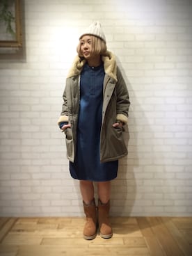 キムラアスミさん（レディース・156cm）の冬コーディネート