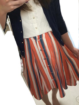 「LD prime（エルディープライム）のアイテム（トップス）」を使った、YMさん（レディース・165cm）の秋コーディネート