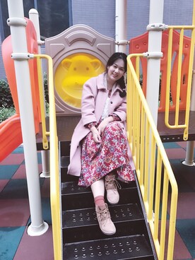 「森系」｜周熙熙さん（レディース・166cm）の秋コーディネート