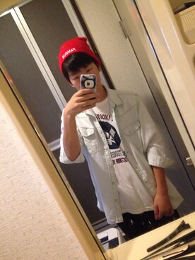 「アイテム（ニットキャップ/ビーニー）」を使った、のださん（メンズ・171cm・10代）の秋コーディネート