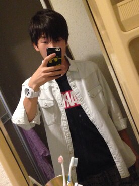 「アイテム（腕時計）」を使った、のださん（メンズ・171cm・10代）の秋コーディネート