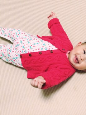 「baby girl」｜あやねまるさん（キッズ・70cm）の春コーディネート