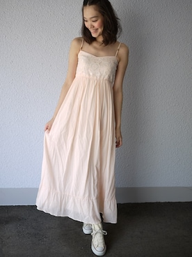 「RD（ルージュ ディアマン）のアイテム（ワンピース/ドレス）」を使った、あべみすずさん（レディース・164cm）の夏コーディネート