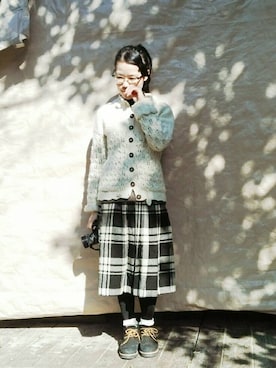「カメラ女子」｜「アイテム（パンプス）」を使った、yuriyurikoさん（レディース・150cm）の冬コーディネート