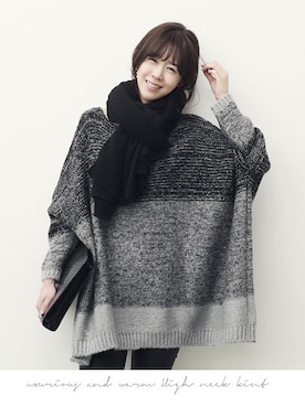 「アイテム（クラッチバッグ）」を使った、AcoDesign（アコデザイン）さん（レディース・165cm）の冬コーディネート