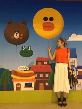 「MONKI（モンキ）のアイテム（ベスト）」を使った、laidebbさん（レディース・156cm）の春コーディネート