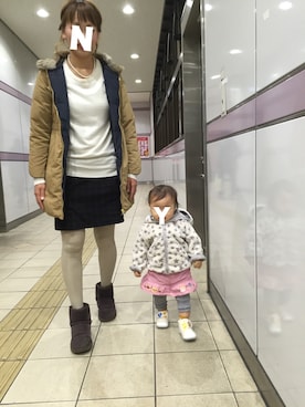 「カシミヤ」｜「アイテム（その他シューズ）」を使った、NonYuupiiさん（レディース・167cm）の冬コーディネート