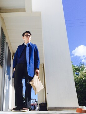 「nonnative（ノンネイティブ）のアイテム（バッグ）」を使った、Kettaroさん（メンズ・173cm）の夏コーディネート