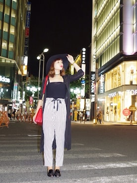 「赤」｜「アイテム（キャミソール）」を使った、degumaiさん（レディース・166cm・20代）の秋コーディネート