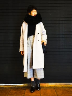 「ファースヌード」｜degumaiさん（レディース・166cm）の冬コーディネート