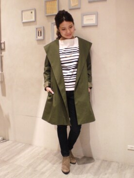 minaさん（レディース・155cm）の冬コーディネート