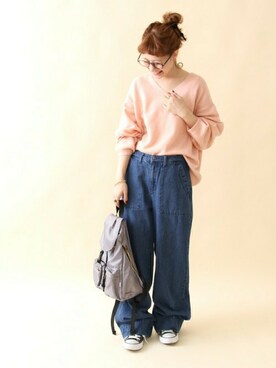 「バルーンスリーブ」｜coen よこやまさん（レディース・158cm）の秋コーディネート