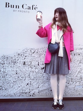 「nitca（ニトカ）のアイテム（その他アウター）」を使った、roseiさん（レディース・166cm）の冬コーディネート